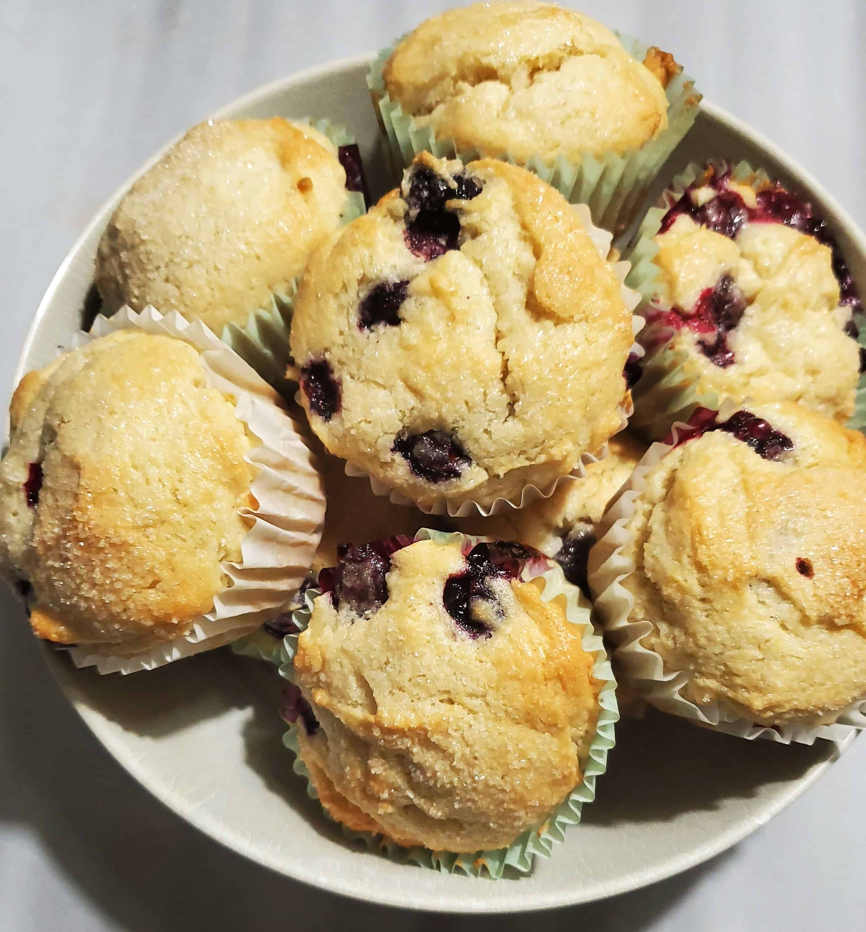 Vegan Gluten Free Blueberry Muffins - Bakery and Bows